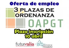Convocadas tres plazas de ordenanza para diferentes oficinas del Organismo Autónomo Provincial de Gestión Tributaria (OAPGT)